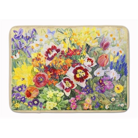 Carolines Treasures Carolines Treasures SASE0954RUG Spring Floral by Anne Searle Machine Washable Memory Foam Mat SASE0954RUG